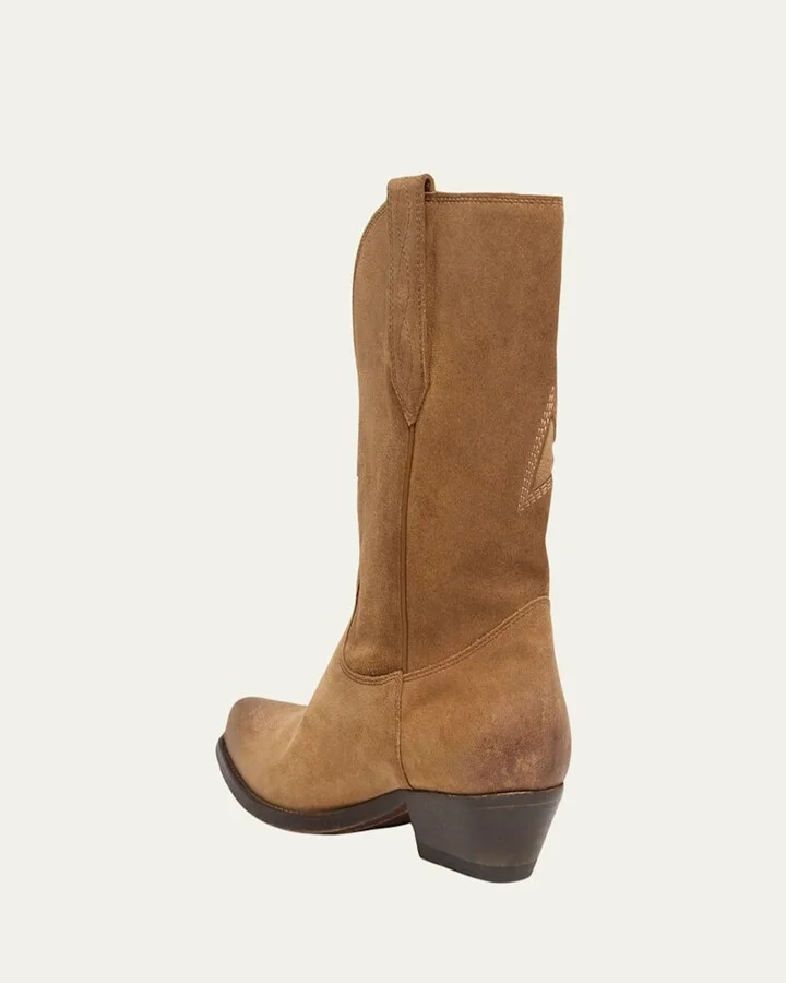 Wish Star Suede Western Boots - Image 9