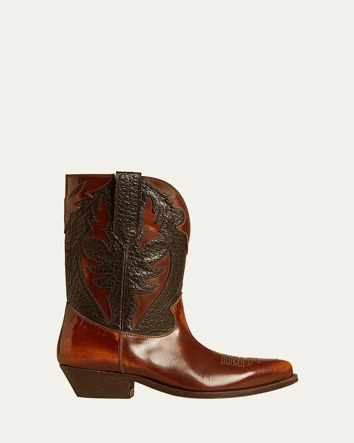 Wish Star Two-Tone Leather Boots