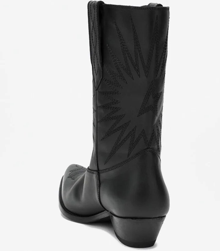 Wish Star Vintage Leather Boots - Image 2