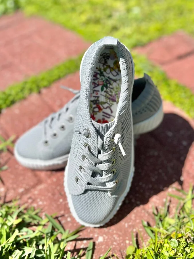 Wistful Weave Sneaker In Gray