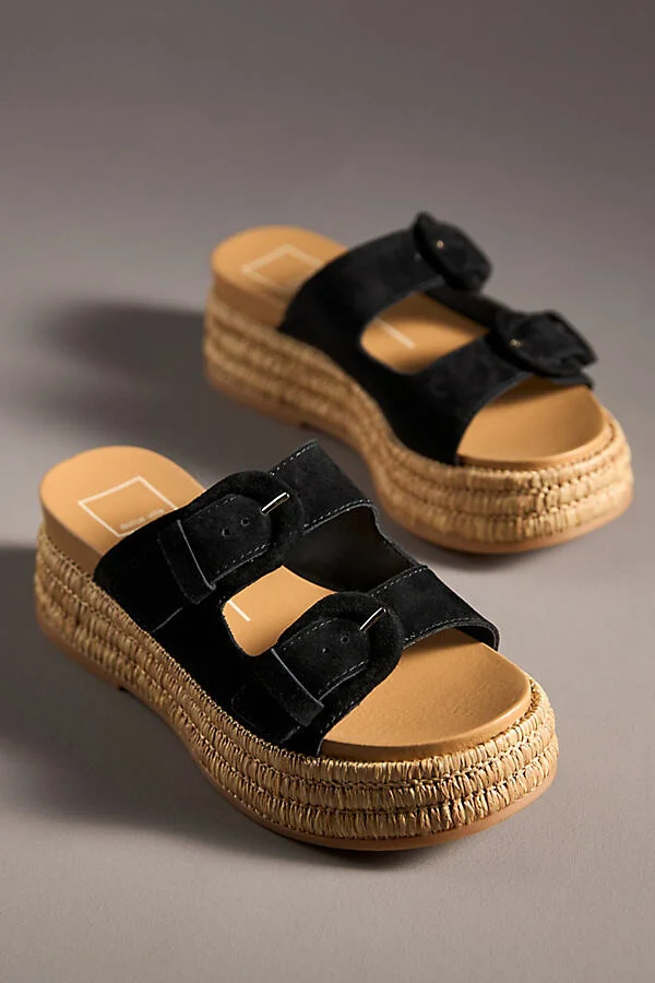 Witny Buckled Platform Slide Sandals - Image 2