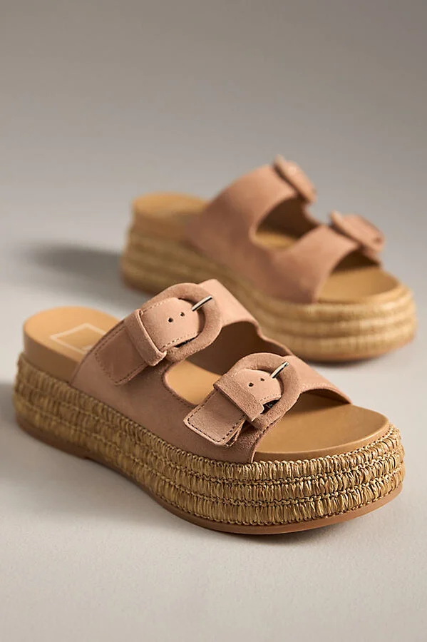 Witny Buckled Platform Slide Sandals - Image 2