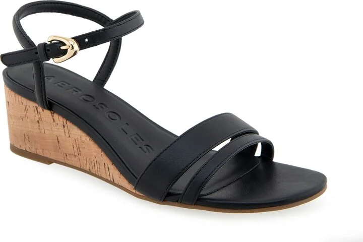 BLACK FAUX LEATHER/ CORK