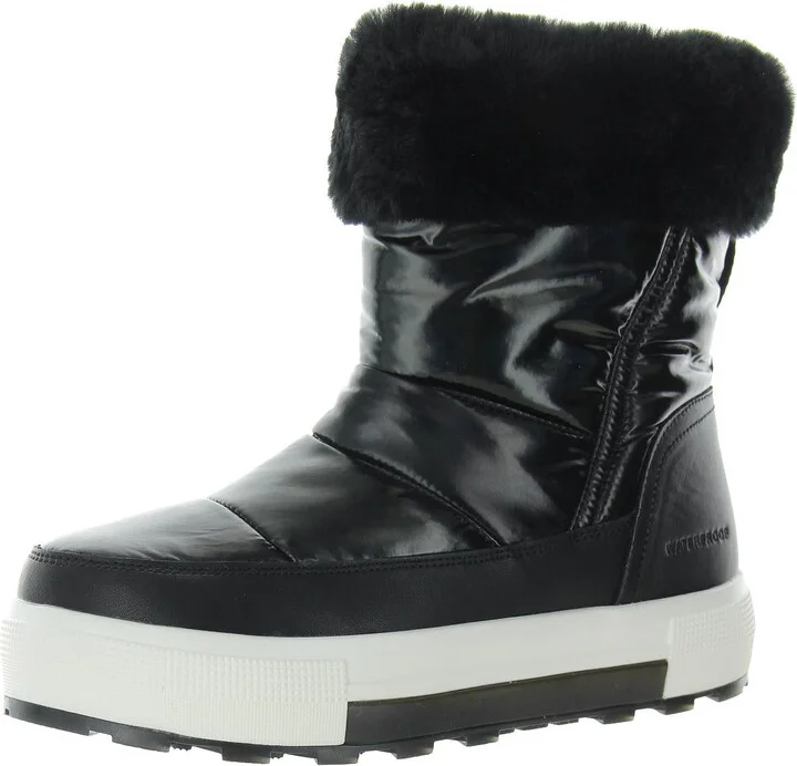 Wizard Womens Faux Leather Quilted Winter & Snow Boots