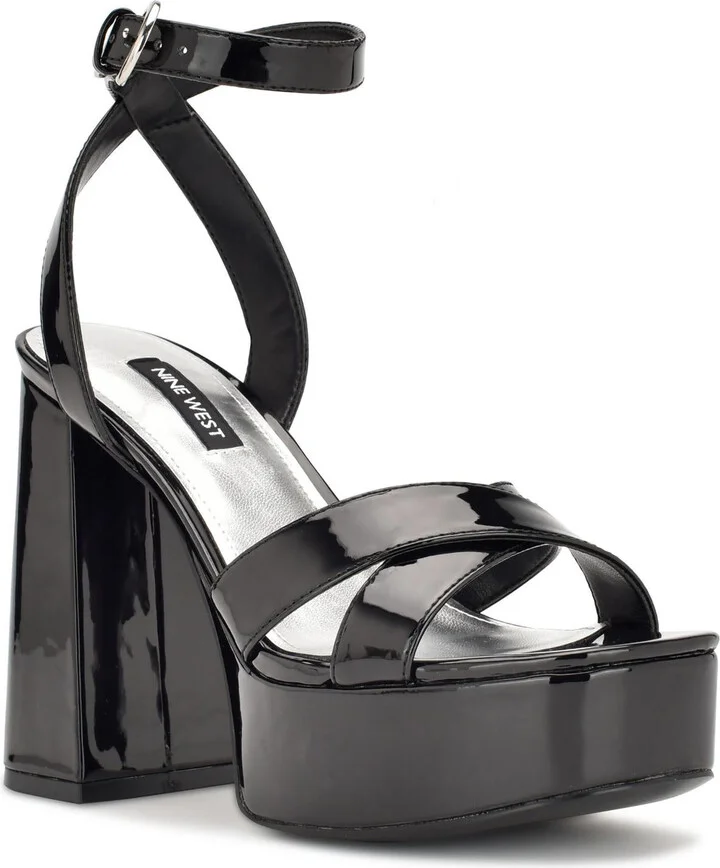 WN Joya 3 Womens Faux Leather Ankle Strap