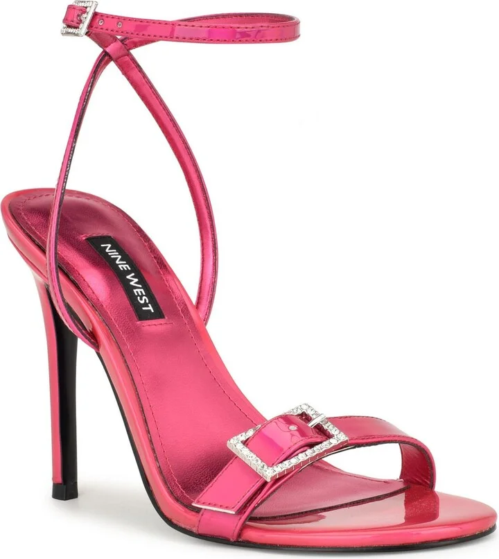 WN Moras 3 Womens Rhinestone Embellished Ankle Strap