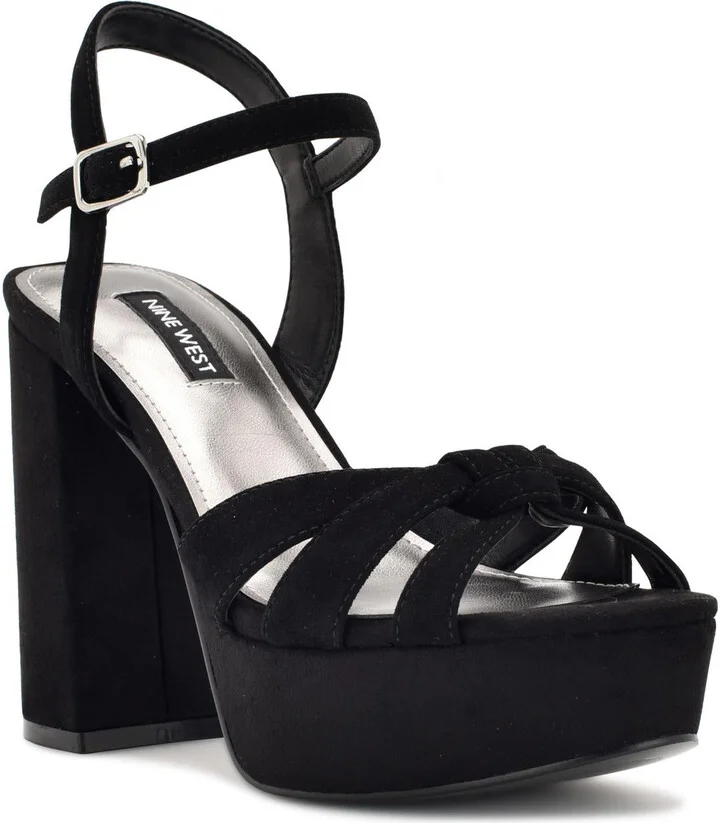 WN Rast Womens Suede Ankle Strap Platform Sandals