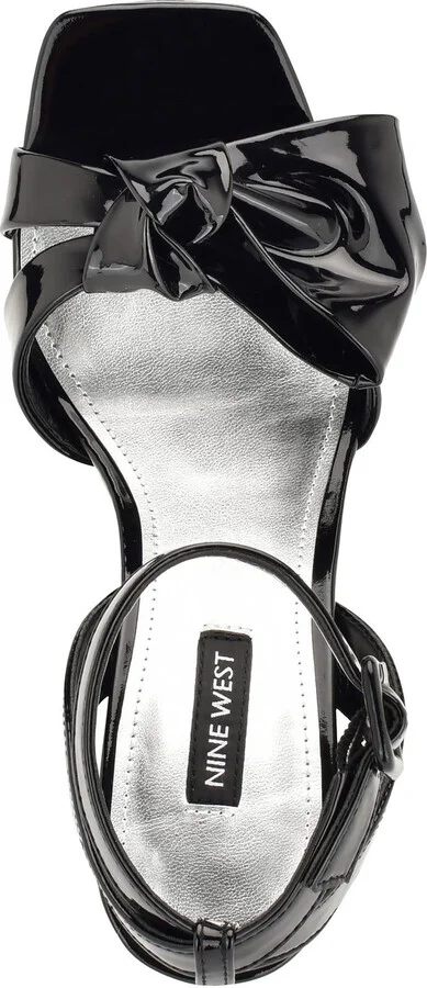 WN Rippa 3 Womens Patent Ankle Strap Platform Sandals