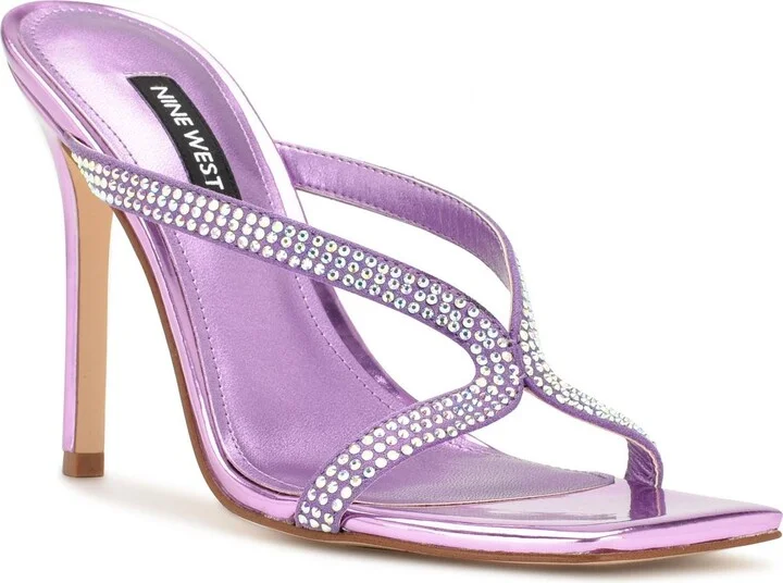 WN Twist 2 Womens Metallic Embellished Heels