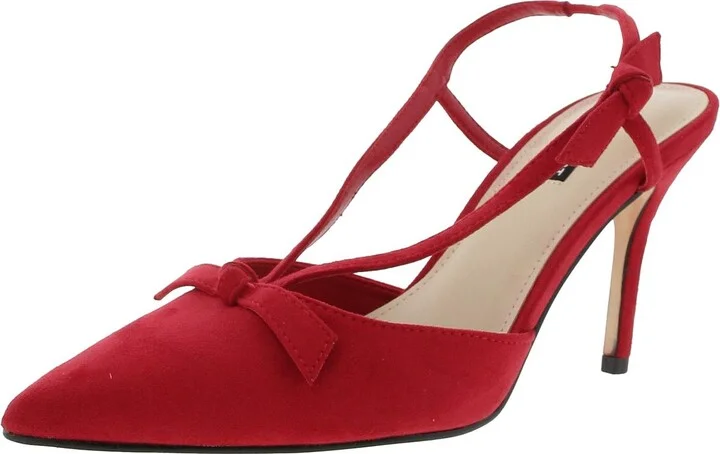 WNRUZE2 Womens Bow Manmade Ankle Strap