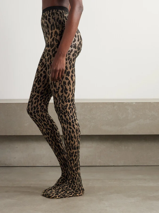 Wolford - Josey 20 Denier Leopard-print Tights - Animal print - Image 2