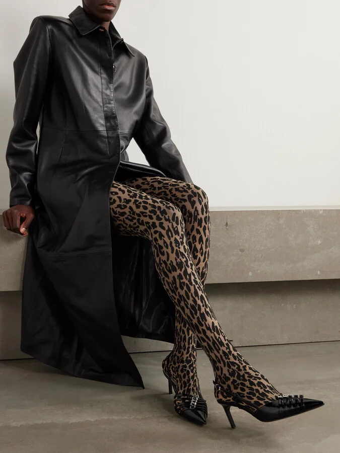 Wolford - Josey 20 Denier Leopard-print Tights - Animal print - Image 3