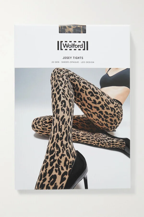 Wolford - Josey 20 Denier Leopard-print Tights - Animal print - Image 5