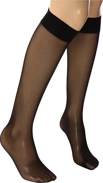 Wolford Satin Touch 20 Knee-Highs Women's Knee High Socks Shoes Caramel : SM, Nylon - Image 5