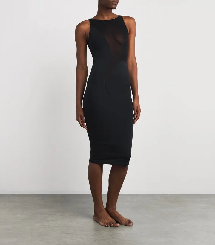 Wolford Sheer Bodycon Midi Dress - Image 2