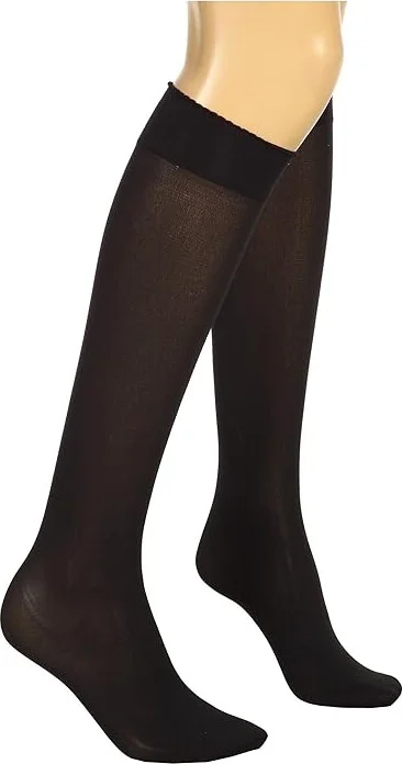 Wolford Velvet De Luxe 50 Knee-Highs Women's Knee High Socks Shoes Black : SM, Nylon/Spandex - Image 5