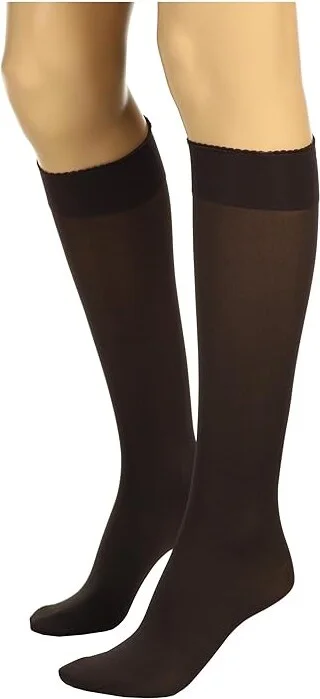 Wolford Velvet De Luxe 50 Knee-Highs Women's Knee High Socks Shoes Black : SM, Nylon/Spandex - Image 7