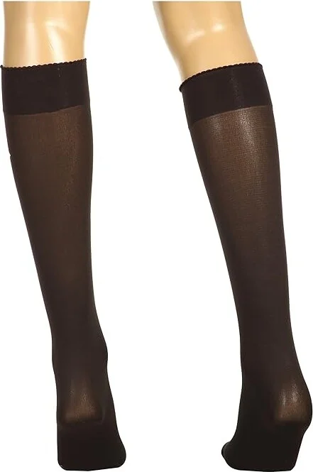 Wolford Velvet De Luxe 50 Knee-Highs Women's Knee High Socks Shoes Black : SM, Nylon/Spandex - Image 8