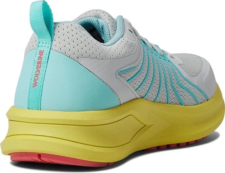 Wolverine Bolt Durashocks(r) Women's Shoes Grey/Yellow : 6 B - Medium, Textile - Image 4