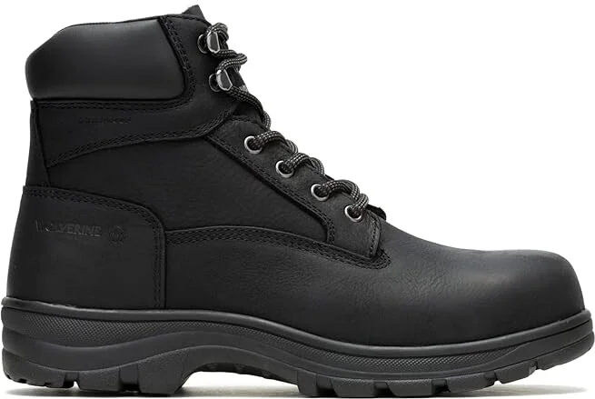 Wolverine Carlsbad Waterproof 6 Steel Toe Work Boot Men's Boots Black : 7 3E - Extra Wide, Leather/Rubber - Image 5
