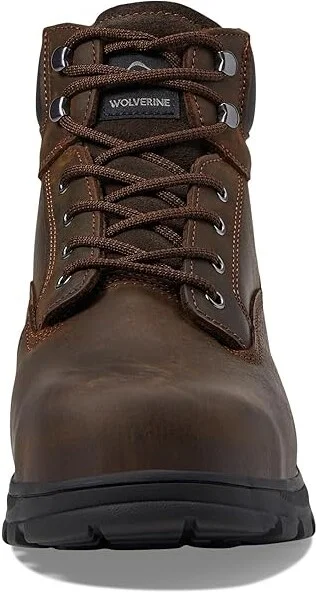 Wolverine Carlsbad Waterproof 6 Steel Toe Work Boot Men's Boots Dark Brown : 7 3E - Extra Wide, Leather - Image 2