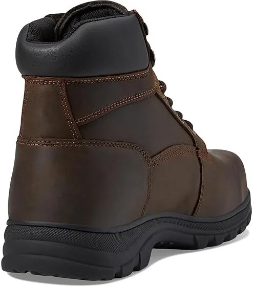 Wolverine Carlsbad Waterproof 6 Steel Toe Work Boot Men's Boots Dark Brown : 7 3E - Extra Wide, Leather - Image 4
