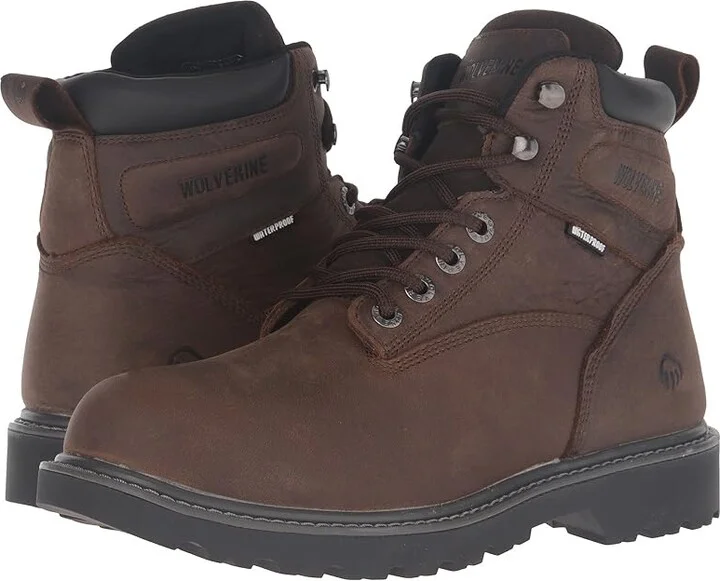 Wolverine Floorhand Soft Toe Men's Work Boots Dark Brown : 7 D - Medium, Leather