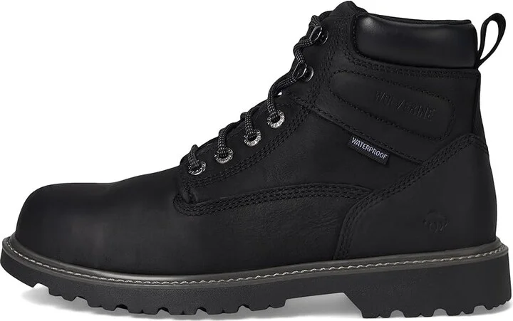Wolverine Floorhand Steel Toe Men's Work Boots Black : 7 3E - Extra Wide, Leather - Image 7