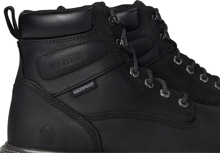 Wolverine Floorhand Steel Toe Men's Work Boots Black : 7 3E - Extra Wide, Leather - Image 8