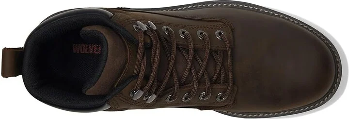Wolverine Floorhand Steel Toe Men's Work Boots Dark Brown : 7 3E - Extra Wide, Leather - Image 3