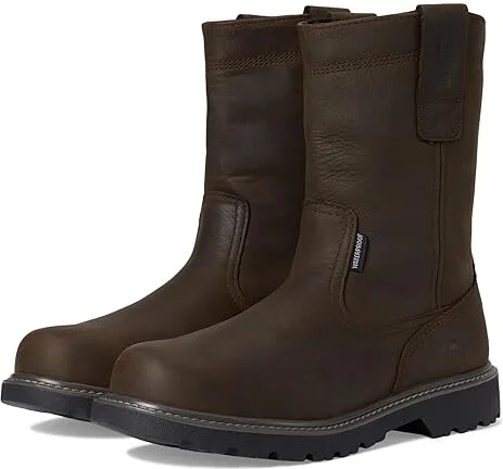 Wolverine Floorhand Welly 10 Steel Toe Men's Work Boots Dark Brown : 7 4E - Extra Wide, Leather
