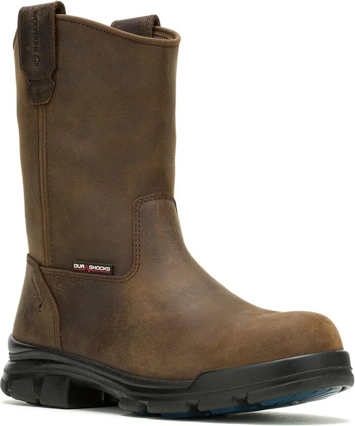 Wolverine Men's DuraShocks SR Icon Waterproof CarbonMax Wellington Construction Boot