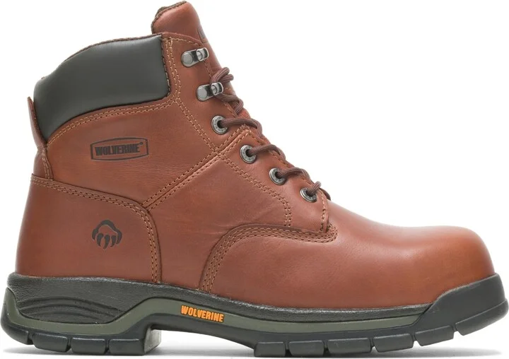 Wolverine Mens Harrison Lace-Up Steel-Toe 6" Work Boot
