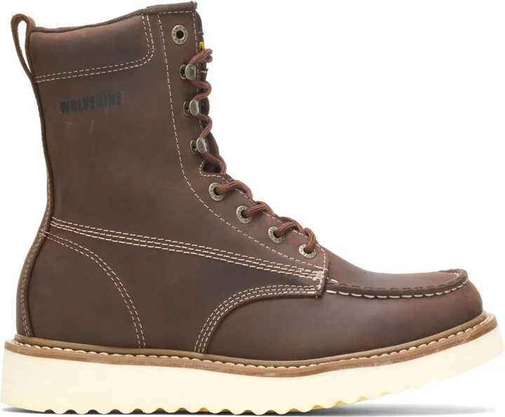 WOLVERINE mens Loader 8" Soft Toe Wedge Work Boot
