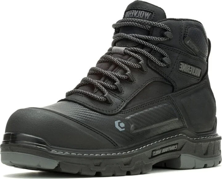 Wolverine Men's Overpass 6" Mid Composite Toe Waterproof Work Boot Construction