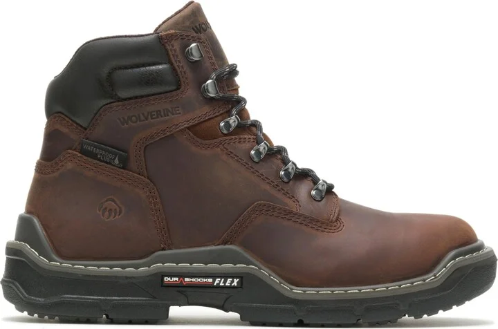 Wolverine Men's Raider DuraShocks 6" Waterproof Construction Boot