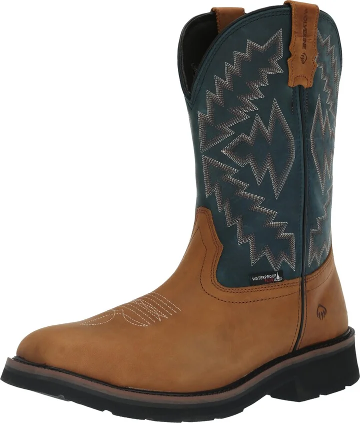 Wolverine Men's Rancher Arrow Waterproof Steel Toe Wellington Construction Boot