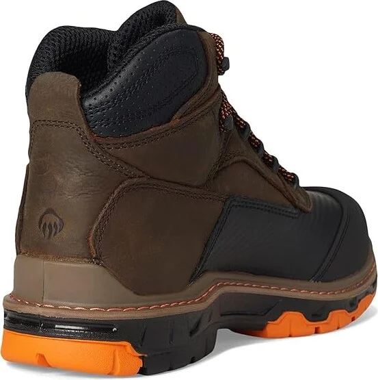 Wolverine Overpass Mid Composite Men's Work Boots Summer Brown : 7 EE - Wide, Leather - Image 5
