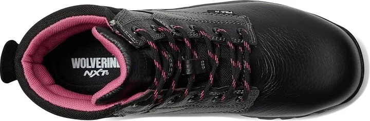 Wolverine Piper 6 Waterproof Composite Toe Workboot Women's Shoes Black : 5 B - Medium, Leather - Image 3