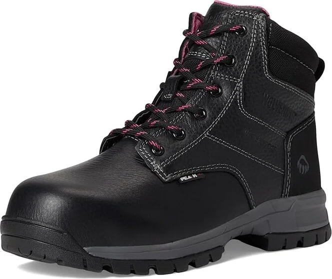 Wolverine Piper 6 Waterproof Composite Toe Workboot Women's Shoes Black : 5 B - Medium, Leather - Image 6