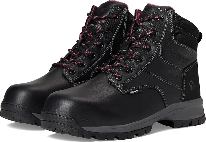 Wolverine Piper 6 Waterproof Composite Toe Workboot Women's Shoes Black : 5 B - Medium, Leather