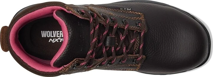Wolverine Piper 6 Waterproof Composite Toe Workboot Women's Shoes Brown : 5 B - Medium, Leather - Image 2