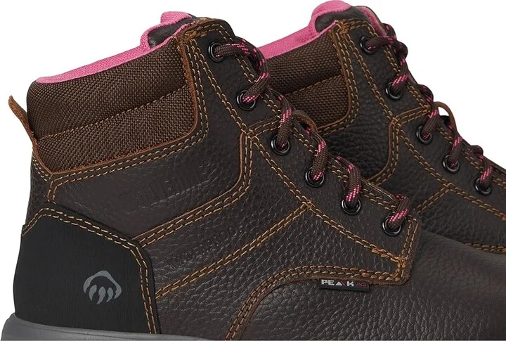 Wolverine Piper 6 Waterproof Composite Toe Workboot Women's Shoes Brown : 5 B - Medium, Leather - Image 7