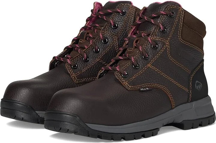 Wolverine Piper 6 Waterproof Composite Toe Workboot Women's Shoes Brown : 5 B - Medium, Leather