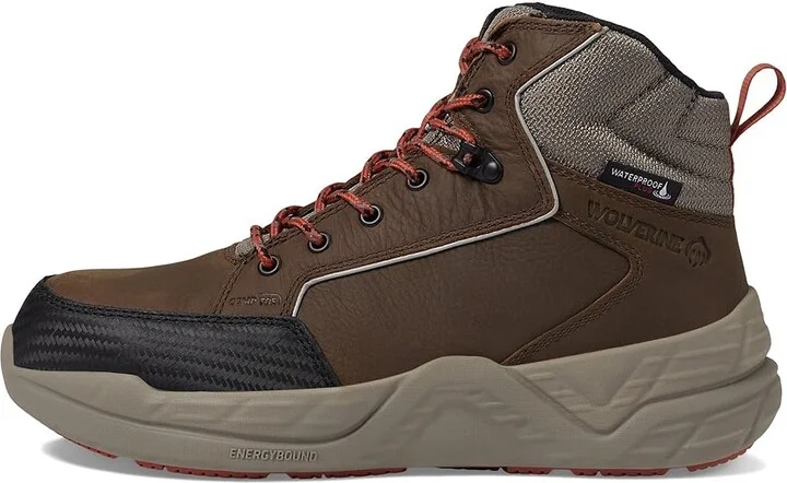 Wolverine Proshift LX 6 Waterproof Composite Toe Men's Work Boots Sudan Brown : 14 D - Medium, Leather - Image 5
