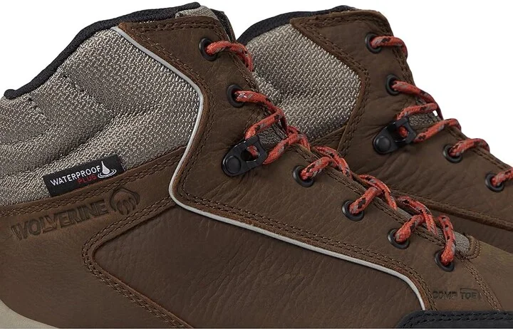 Wolverine Proshift LX 6 Waterproof Composite Toe Men's Work Boots Sudan Brown : 14 D - Medium, Leather - Image 6