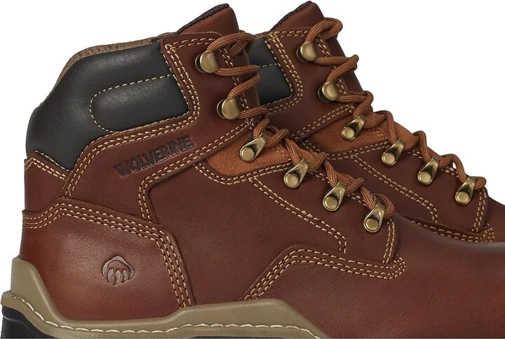 Wolverine Raider Durashock(r) CM 6 Men's Shoes Light/Pastel Brown : 7 3E - Extra Wide, Leather - Image 7