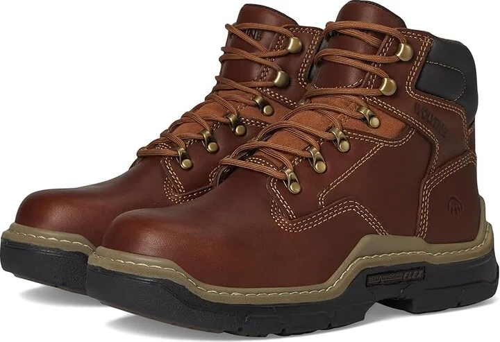 Wolverine Raider Durashock(r) CM 6 Men's Shoes Light/Pastel Brown : 7 3E - Extra Wide, Leather