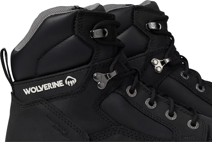 Wolverine Reforce 6 Waterproof Composite Toe Men's Work Boots Black : 11.5 D - Medium, Leather - Image 6