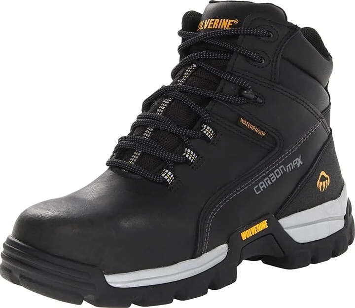 Wolverine Tarmac Comp Toe 6 Boot Men's Work Boots Black : 7 4E - Extra Wide, Leather - Image 2